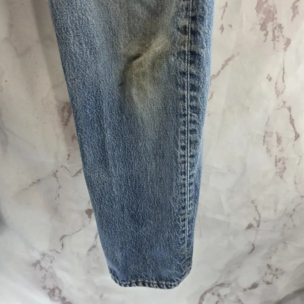 Vtg Levis Jeans Mens 32 X 28 501 XX Y2K Denim Destroyed Button Fly Distressed